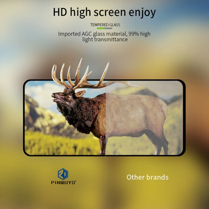 For vivo iQOO Z9x / T3X PINWUYO 9H 2.5D Full Screen Tempered Glass Film(Black) - vivo Tempered Glass by PINWUYO | Online Shopping UK | buy2fix