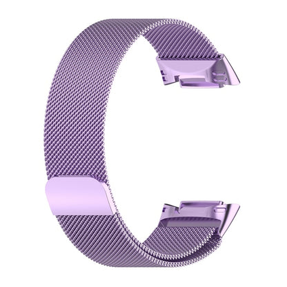 For Fitbit Charge 6 Milan Magnetic Metal Steel Mesh Watch Band(Purple) - Watch Bands by buy2fix | Online Shopping UK | buy2fix