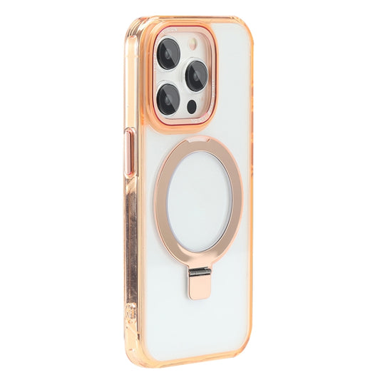 For iPhone 13 Pro Max Starlink Stand Clear Magsafe Phone Case(Orange) - iPhone 13 Pro Max Cases by buy2fix | Online Shopping UK | buy2fix