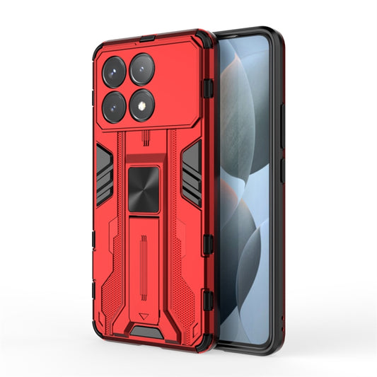 For Redmi K70 Pro Supersonic Armor PC Hybrid TPU Phone Case(Red) - K70 Pro Cases by buy2fix | Online Shopping UK | buy2fix