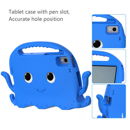 For Samsung Galaxy Tab S6 Lite 2024 Octopus Style EVA Hybrid PC Shockproof Tablet Case with Strap(Blue) - Other Galaxy Tab PC by buy2fix | Online Shopping UK | buy2fix