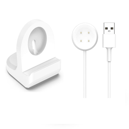 For Google Pixel Watch 2 Smart Watch Silicone Charging Bracket with Charger(White) - Other by buy2fix | Online Shopping UK | buy2fix
