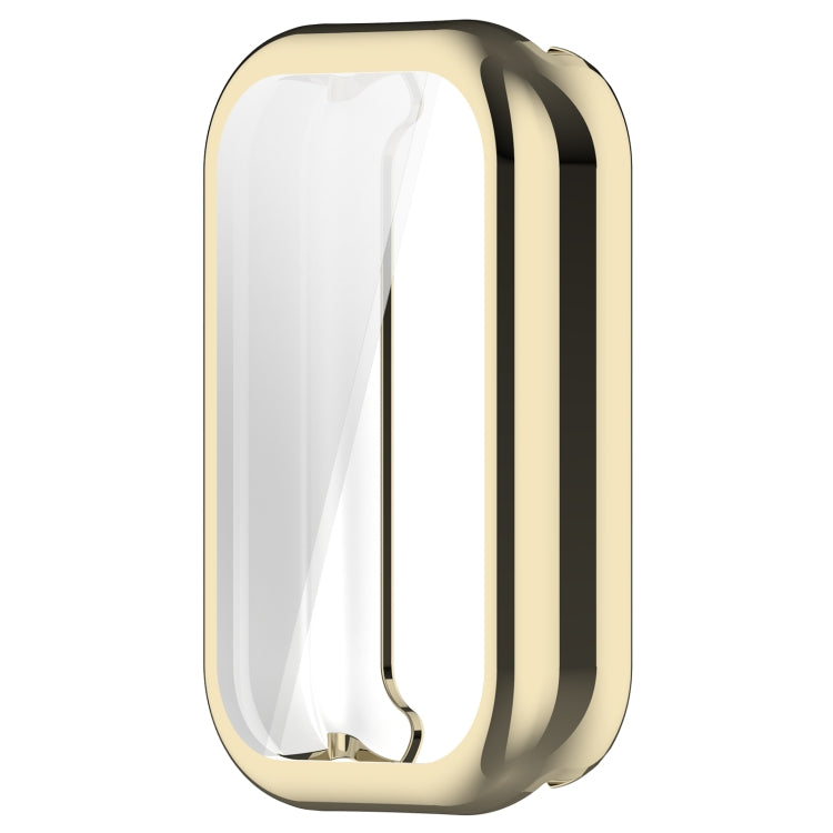 For Xiaomi Smart Band 8 Active Full Package TPU Electroplated Watch Protective Case(Light Gold) - Watch Cases by buy2fix | Online Shopping UK | buy2fix