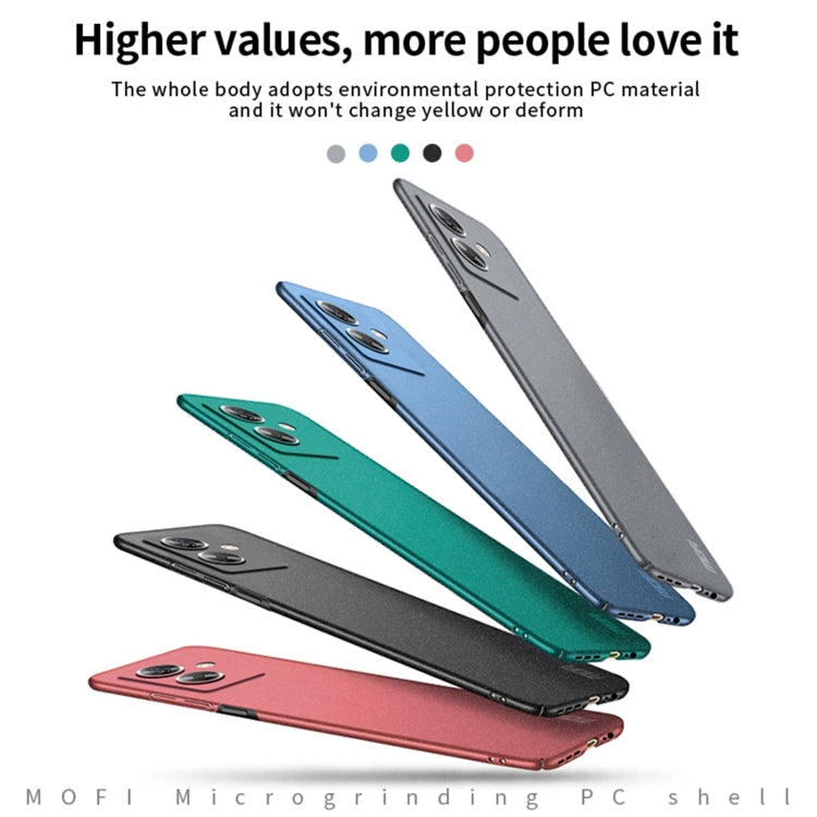 For OPPO A2 / A79 5G MOFI Fandun Series Frosted PC Ultra-thin All-inclusive Phone Case(Green) - OPPO Cases by MOFI | Online Shopping UK | buy2fix