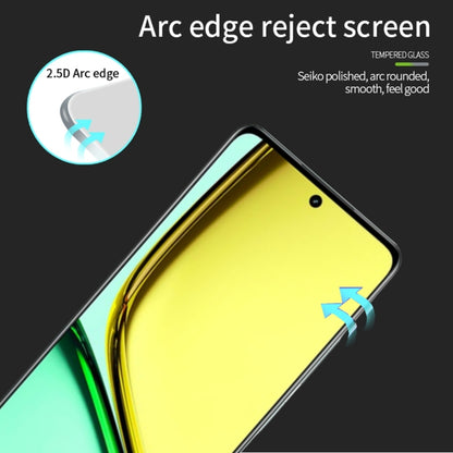 For Realme C67 5G MOFI 9H 2.5D Full Screen Tempered Glass Film(Black) - C67 Tempered Glass by MOFI | Online Shopping UK | buy2fix