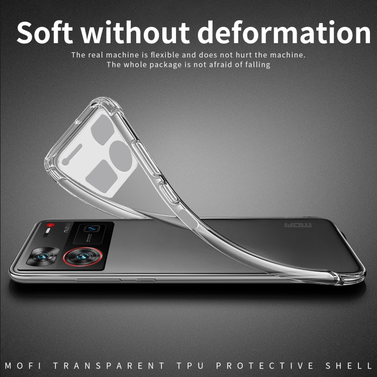 For Nubia Z60 Ultra MOFI Ming Series Transparent Ultra-thin TPU Phone Case(Transparent) - ZTE Cases by MOFI | Online Shopping UK | buy2fix