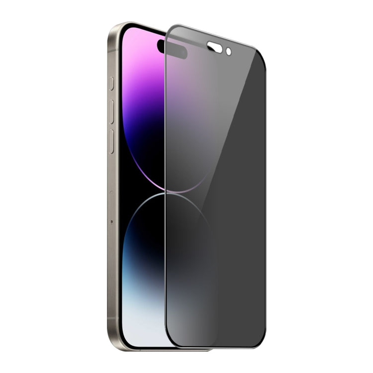 For iPhone 14 Pro ENKAY Hat-Prince 360 Degree Anti-peeping Privacy Full Screen Tempered Glass Film - iPhone 14 Pro Tempered Glass by ENKAY | Online Shopping UK | buy2fix