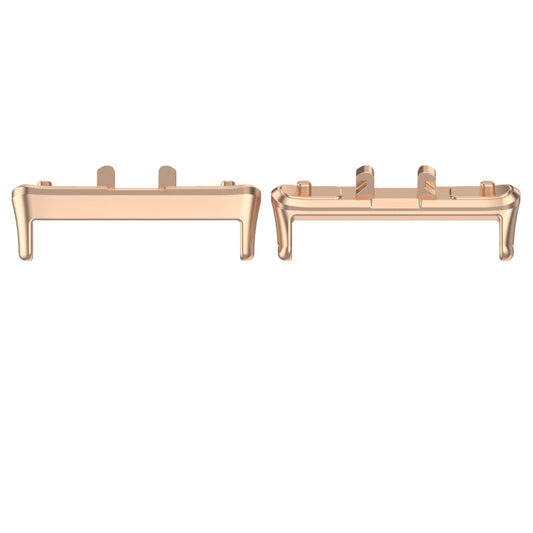 For Samsung Galaxy Fit 3 SM-R390 1 Pair Metal Watch Band Connector(Rose Gold) - Watch Bands by buy2fix | Online Shopping UK | buy2fix