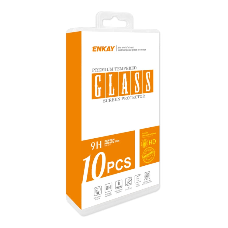 For Realme V50s 5G / V50 5G 10pcs ENKAY Full Glue High Aluminum-silicon Tempered Glass Film - Realme Tempered Glass by ENKAY | Online Shopping UK | buy2fix