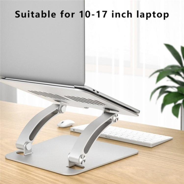AS010-BMW Aluminum Alloy Notebook Computer Riser Desktop Laptop Stand Holder(Grey) - Laptop Stand by buy2fix | Online Shopping UK | buy2fix