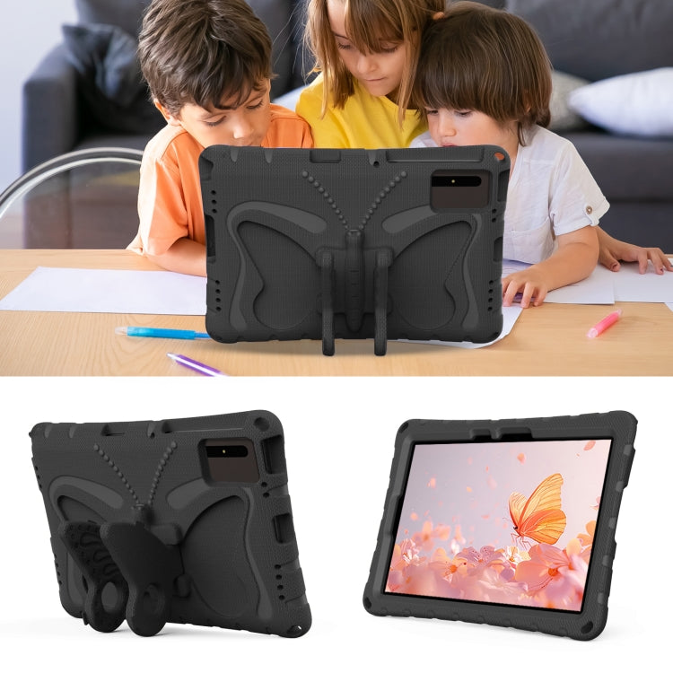 For Samsung Galaxy Tab S9 FE X510 Butterfly Bracket EVA Shockproof Tablet Case(Black) - Galaxy Tab S9 FE by buy2fix | Online Shopping UK | buy2fix