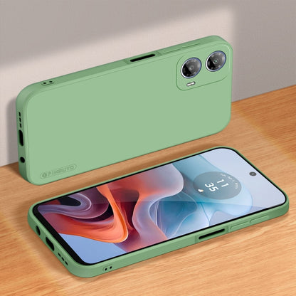 For Motorola Moto G24 / G04 PINWUYO Sense Series Liquid Silicone TPU Phone Case(Green) - Motorola Cases by PINWUYO | Online Shopping UK | buy2fix