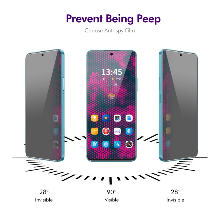 For Motorola Moto G 5G 2024 2pcs ENKAY Hat-Prince 28 Degree Anti-peeping Privacy Tempered Glass Film - Motorola Tempered Glass by ENKAY | Online Shopping UK | buy2fix