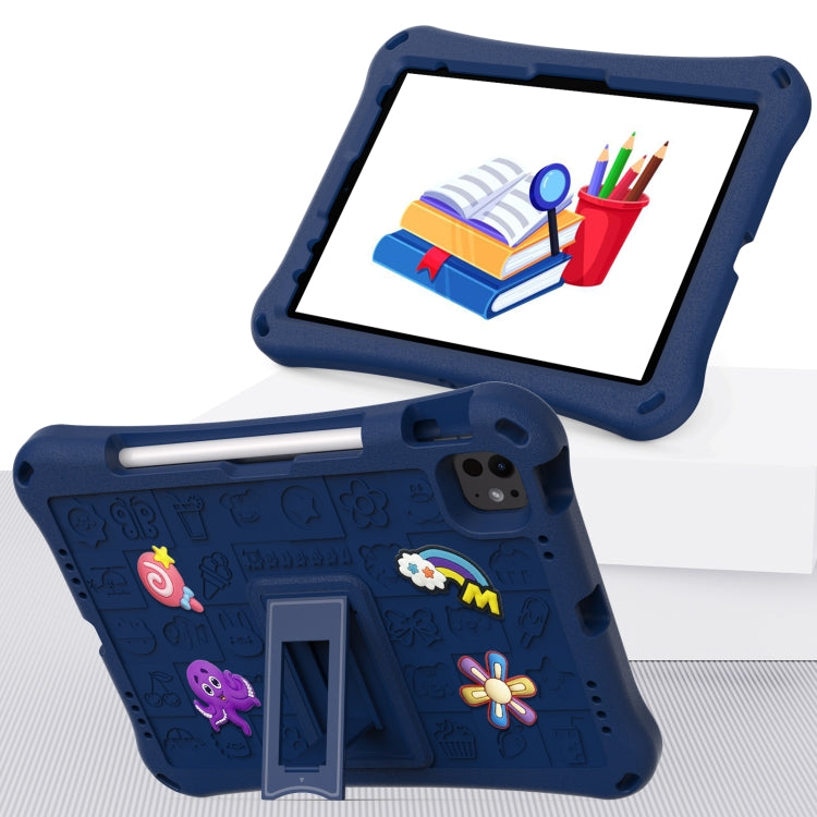 For iPad Air 11 2024 Hi Baby EVA Full Body Tablet Case with Strap(Navy Blue) - iPad Air 11 2024 Cases by buy2fix | Online Shopping UK | buy2fix