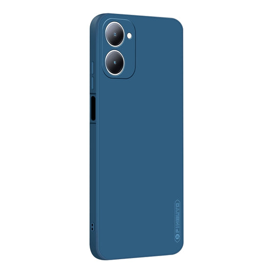 For vivo Y03 / Y18 PINWUYO Sense Series Liquid Silicone TPU Phone Case(Blue) - vivo Cases by PINWUYO | Online Shopping UK | buy2fix