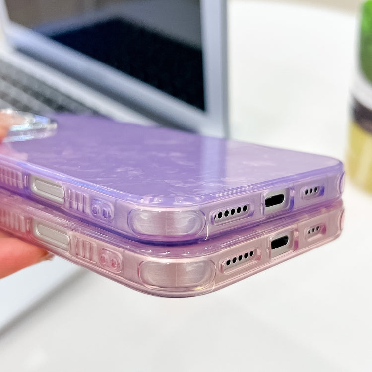 For iPhone 16 Plating Glitter Texture TPU Phone Case with Lens Film(Purple Water Ripples) - iPhone 16 Plus Cases by buy2fix | Online Shopping UK | buy2fix