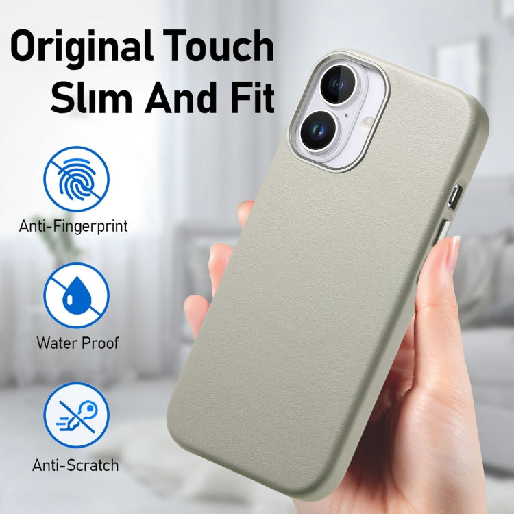 For iPhone 16 Plus Electroplated Metal Button Shockproof Phone Case(White) - iPhone 16 Plus Cases by buy2fix | Online Shopping UK | buy2fix