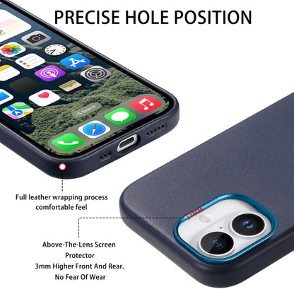 For iPhone 16 Plus Electroplated Metal Button Shockproof Phone Case(Dark Blue) - iPhone 16 Plus Cases by buy2fix | Online Shopping UK | buy2fix