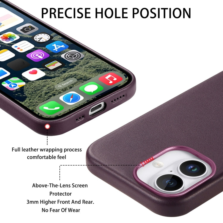 For iPhone 16 Electroplated Metal Button Shockproof Phone Case(Purple) - iPhone 16 Cases by buy2fix | Online Shopping UK | buy2fix