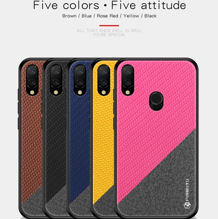 PINWUYO Honors Series Shockproof PC + TPU Protective Case for Xiaomi Play / Redmi 7 Pro(Yellow) - Xiaomi Cases by PINWUYO | Online Shopping UK | buy2fix