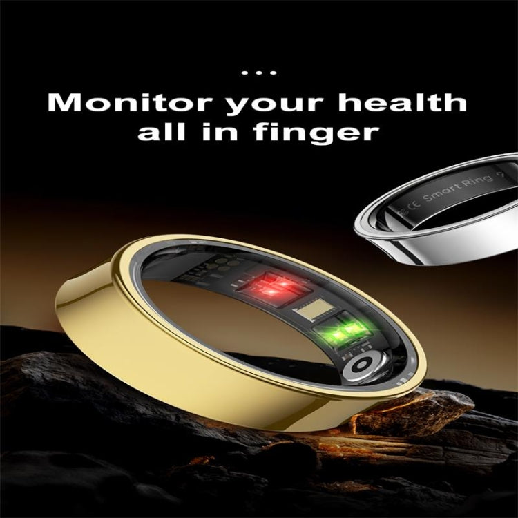 R09 SIZE 13 Smart Ring, Support Heart Rate / Blood Oxygen / Sleep Monitoring / Multiple Sports Modes(Gold) - Smart Rings / Smart Telephones by buy2fix | Online Shopping UK | buy2fix