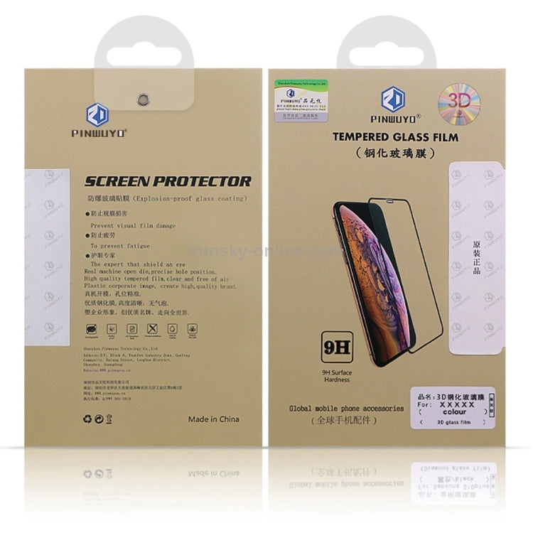 PINWUYO 9H 3D Curved Tempered Glass Film for MOTO G7/G7plus （black） - Motorola Tempered Glass by PINWUYO | Online Shopping UK | buy2fix