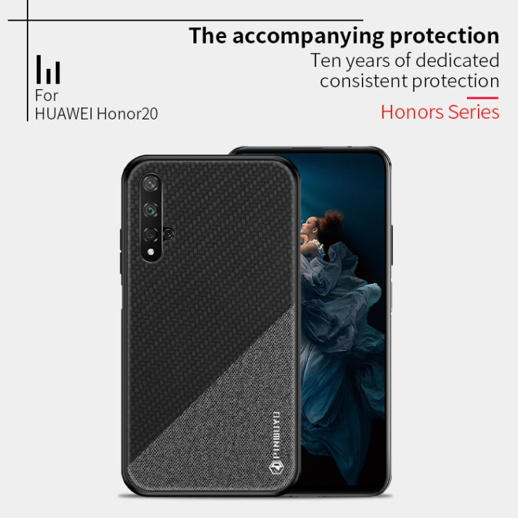 PINWUYO Honors Series Shockproof PC + TPU Protective Case for Huawei Honor 20(Blue) - Honor Cases by PINWUYO | Online Shopping UK | buy2fix