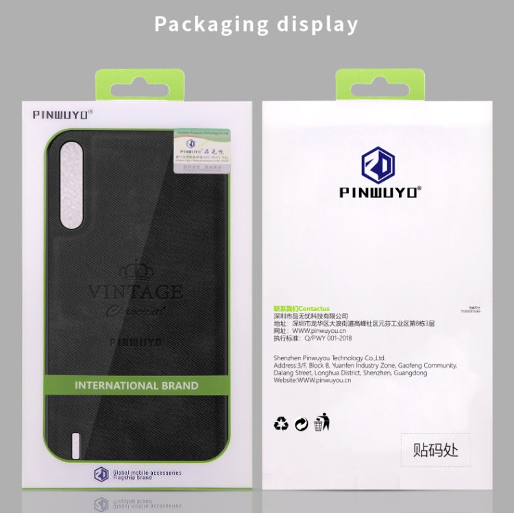 PINWUYO Shockproof Waterproof Full Coverage PC + TPU + Skin Protective Case  for Xiaomi Mi CC9e / A3(Brown) - Xiaomi Cases by PINWUYO | Online Shopping UK | buy2fix