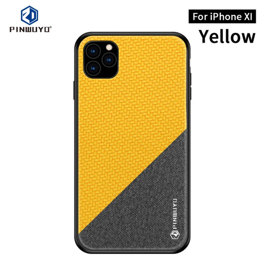 For iPhone 11 Pro PINWUYO Honors Series Shockproof PC + TPU Protective Case (Yellow) - iPhone 11 Pro Cases by PINWUYO | Online Shopping UK | buy2fix