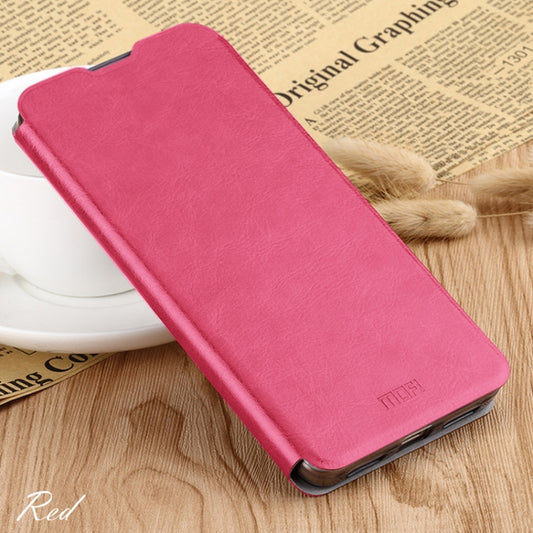 For Huawei P30 MOFI Rui Series Classical Leather Flip Leather Case With Bracket Embedded Steel Plate All-inclusive(Red) - Huawei Cases by MOFI | Online Shopping UK | buy2fix