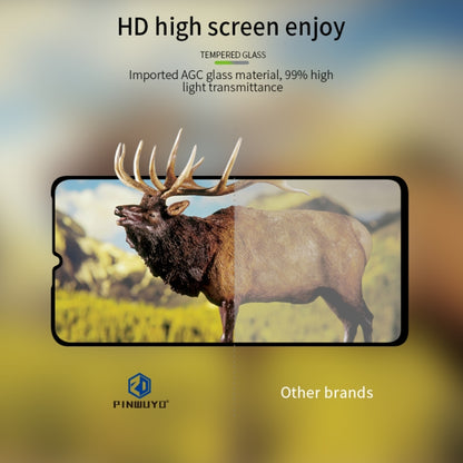For MOTO One Zoom PINWUYO 9H 2.5D Full Screen Tempered Glass Film(Black) - Motorola Tempered Glass by PINWUYO | Online Shopping UK | buy2fix