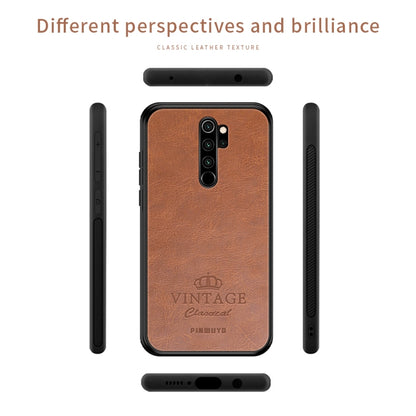 For Xiaomi RedMi Note 8 Pro PINWUYO Pin Rui Series Classical Leather, PC + TPU + PU Leather Waterproof And Anti-fall All-inclusive Protective Shell(Brown) - Xiaomi Cases by PINWUYO | Online Shopping UK | buy2fix