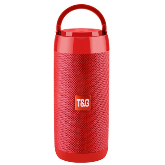 T&G TG113C Column Portable Bluetooth Mini Speaker FM Radio Waterproof Subwoofer Phone Holder Wireless Loundpeakers(Red) - Desktop Speaker by T&G | Online Shopping UK | buy2fix