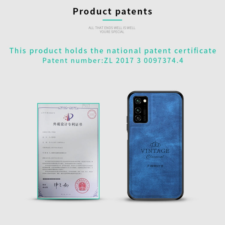 For Huawei Honor V30 / V30 Pro PINWUYO Zun Series PC + TPU + Skin Waterproof And Anti-fall All-inclusive Protective Shell(Blue) - Honor Cases by PINWUYO | Online Shopping UK | buy2fix