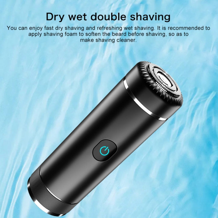 S1080 Mini Metal Turbo Electric Shaver Razor (Silver) - Electric Shavers by buy2fix | Online Shopping UK | buy2fix