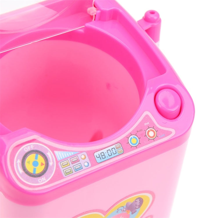 Mini Electric Washing Machine Pretend Play Children Furniture Toys(Pink) - Pretend Play Toys by buy2fix | Online Shopping UK | buy2fix