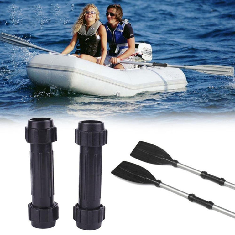 2 PCS Rubber Boat Paddle Connection Tube Universal Connector Boat Accessories for 26-28mm Rod(Black) - Marine Accessories & Parts by buy2fix | Online Shopping UK | buy2fix