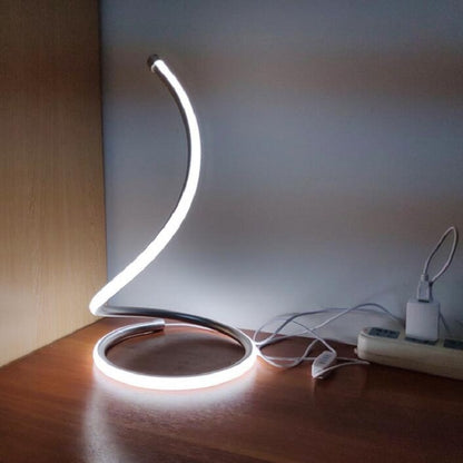 LED Spiral Table Lamp Home Living Room Bedroom Decoration Lighting Bedside Light, Specifications:US Plug(Gold) - Bedside Light by buy2fix | Online Shopping UK | buy2fix