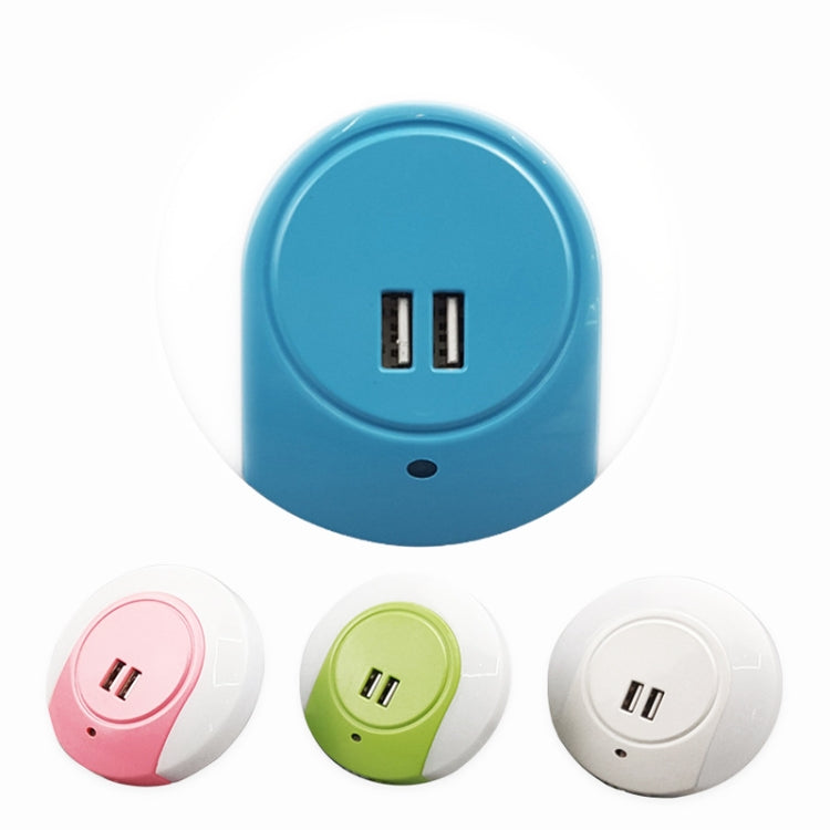 A78B LED Night Light With USB Port Intelligent Light Control Sensor Light, Plug:US Plug(White) - Sensor LED Lights by buy2fix | Online Shopping UK | buy2fix