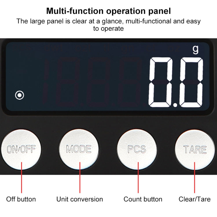 High-Precision Electronic Scale Mini Portable Jewellery Medicine Scale, Style:1000g/0.1g - Jewelry Scales by buy2fix | Online Shopping UK | buy2fix