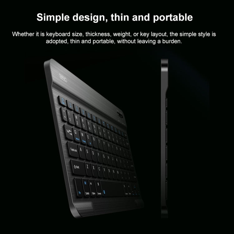 YS-001 7-8 inch Tablet Phones Universal Mini Wireless Bluetooth Keyboard, Style:with Bluetooth Mouse(Black) - Universal Keyboard by buy2fix | Online Shopping UK | buy2fix