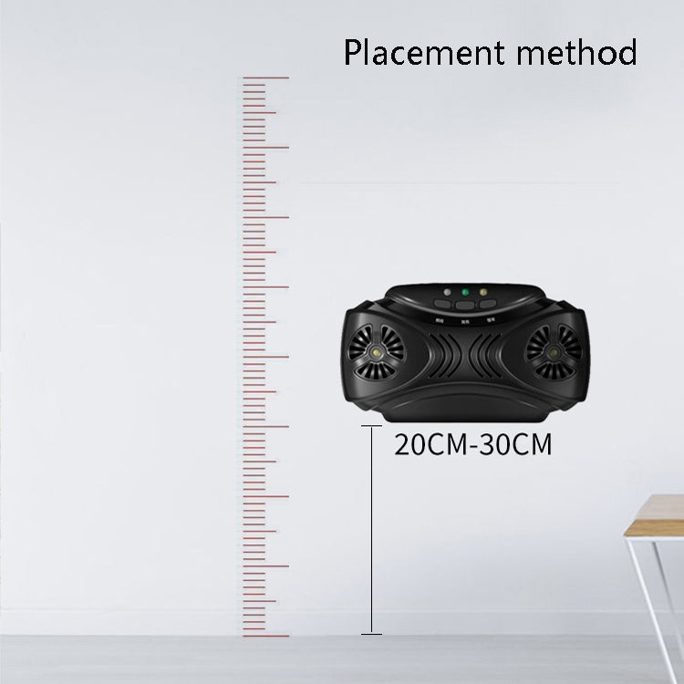 DC-9010 USB Charging Ultrasonic Mosquito Repellent Portable Insect Repellent(Black) - Repellents by buy2fix | Online Shopping UK | buy2fix