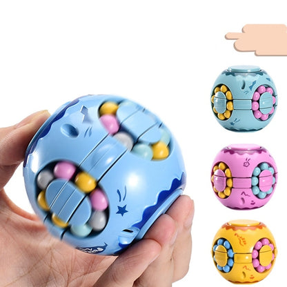 3 PCS Finger Magic Bean Magic Cube Toy Children Intelligence Fingertip Spinning Top(Lake Cyan) - Magic Cubes by buy2fix | Online Shopping UK | buy2fix