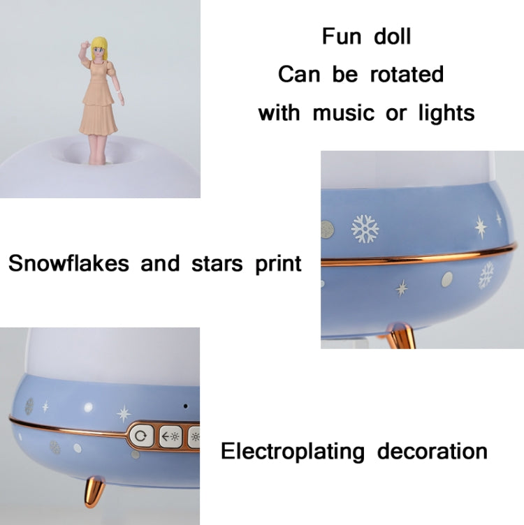 Doll Projection Night Light USB Charging Starry Sky Ocean Music Box, Spec: Standard Ver. 2.7W(Blue) - Night Lights by buy2fix | Online Shopping UK | buy2fix