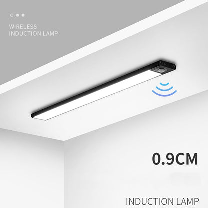 Intelligent Automatic Human Body Induction Wireless LED Lamp 60cm(Black + White Light) - Sensor LED Lights by buy2fix | Online Shopping UK | buy2fix