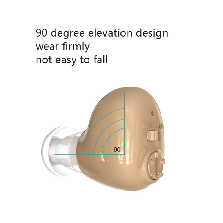 Elderly Sound Amplifier Portable Ear Canal Rechargeable Hearing Aid, Specification: EU Plug(Skin Color) - Hearing Aids by buy2fix | Online Shopping UK | buy2fix