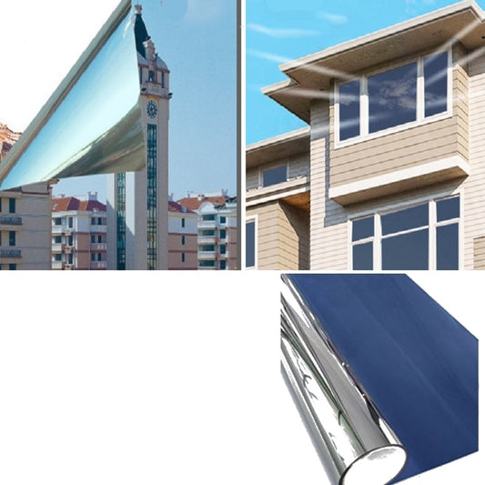 Sunscreen Shading Film One-way Perspective Anti-peeping Glass Sticker, Specification: 60x100cm(Dark Blue Single Permeable) - Door & Window Films by buy2fix | Online Shopping UK | buy2fix