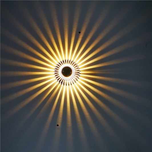 LED Aluminum Aisle Light Sunflower Corridor Lamp Decorative Light, Power source: Visible Installation 1W(Warm White) - Novelty Lighting by buy2fix | Online Shopping UK | buy2fix