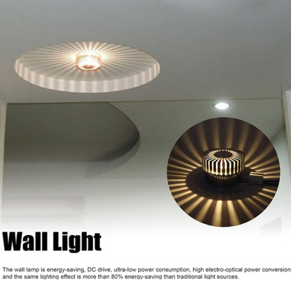 LED Aluminum Aisle Light Sunflower Corridor Lamp Decorative Light, Power source: Invisible Installation 1W(Purple) - Novelty Lighting by buy2fix | Online Shopping UK | buy2fix