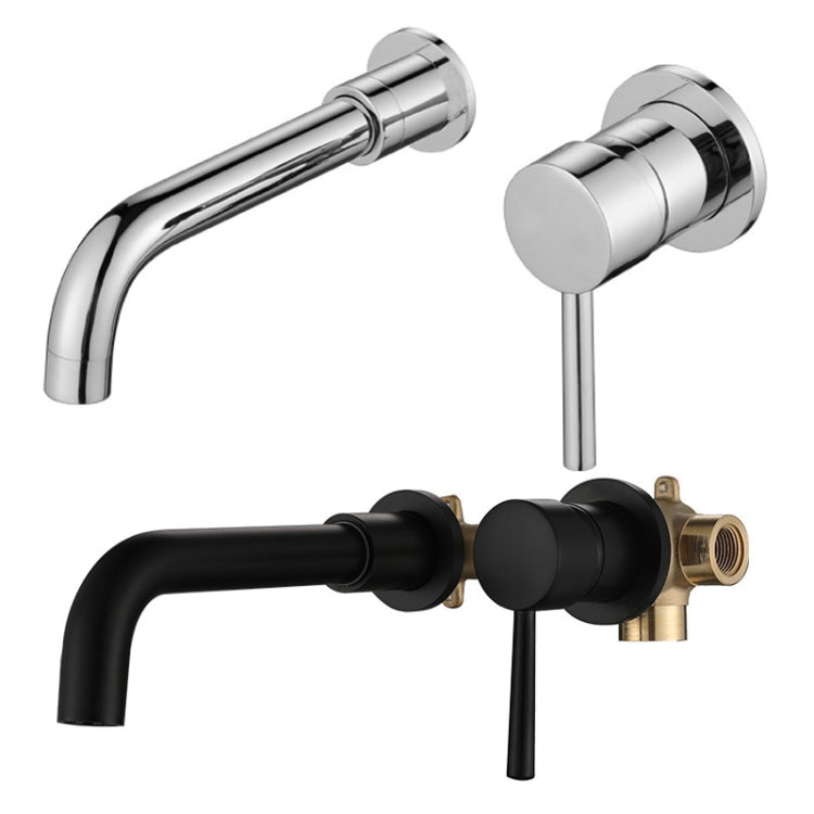 In-wall Hidden Concealed Faucet Hot and Cold Copper Mixing Valve, Specification: Silver Split - Faucets & Accessories by buy2fix | Online Shopping UK | buy2fix